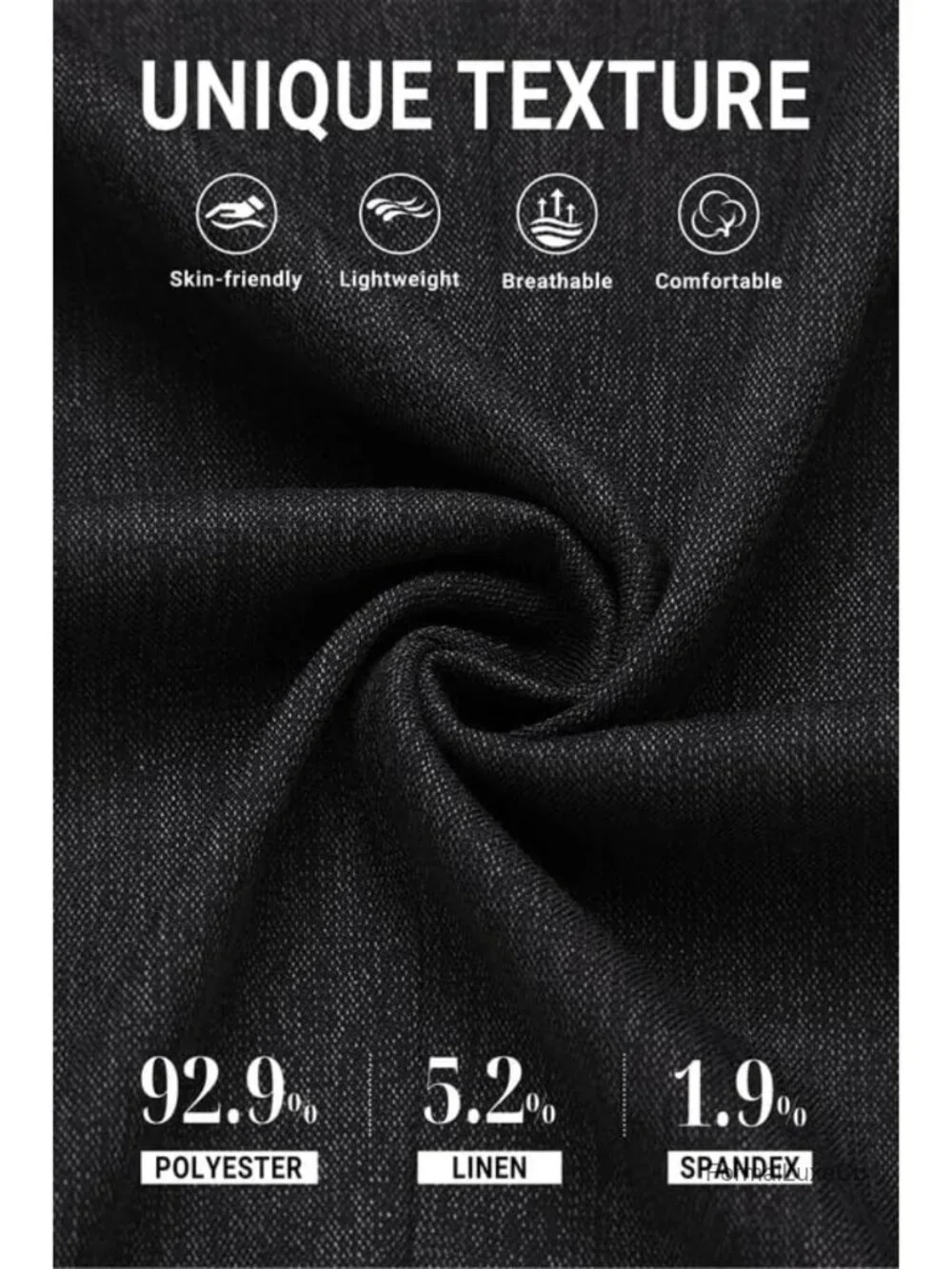Linen Blend Blazer 2 Button Sport Coat Classic Notched Lapel